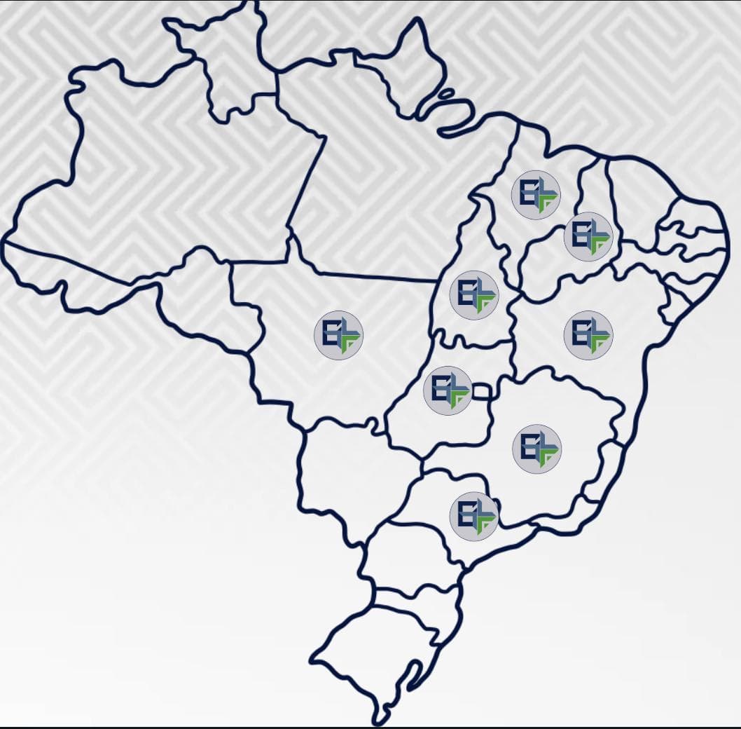 Mapa de Atuação no Brasil